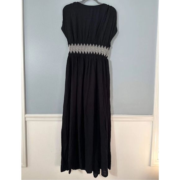 New Free People Devon Midi Dress in Black Size Small - Picture 5 of 6
